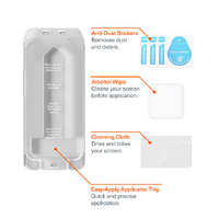 Cygnett DefenceShield Apple iPhone 16  iPhone 15 (6.1 ft) Gorilla Glass Screen Protector - (CY5033CPTGL), Edge-to-Edge, Scratch Resistance, Perfect Fi
