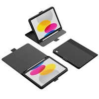 Cygnett TekView Apple iPad (10.9') (10th Gen) Case - Grey/Black (CY4391TEKVI), Apple Pencil Holder, 360° Protection, Multiple Viewing Angles, Slimline