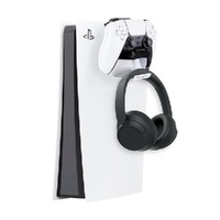Cygnett Charge  Play PS5 Dual Sense Charging Dock  Headset Hook - Extendable Headphone Hook, Charge in just 2 hours,Wall mount option (kit) included