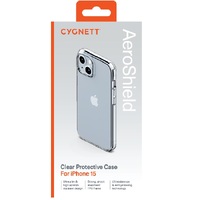 Cygnett AeroShield Apple iPhone 15 (6.1') Clear Protective Case - (CY4574CPAEG), Raised Edges,TPU Frame,Hard-Shell Back,4FT Drop Protection