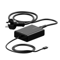 Cygnett PowerMaxx 100W PD GaN Laptop Charger with Integrated USB-C Cable (1M) - Black(CY5072PDWCH), 1M USB-C (100W), 2 Years Warranty