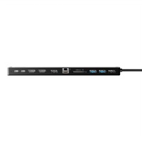 Cygnett UniteRiser 12-in-1 USB-C Multiport Hub Adapter-(CY5148HUB12)4x USB-A, 2xUSB-C (100W PD 3.0), 2xHDMI(60Hz 30Hz),1x SD 1xMicroSD,2Years Warranty