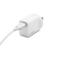 Cygnett PowerPlus 12W USB-A Wall Charger - White(CY5594PDWCH), Lightweight  Compact Design, Perfect for Travel, 2 Years Warranty