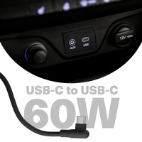 Cygnett DriveSync Right Angled Magnetic Silicone USB-C to USB-C Cable (0.7M) - (CY5666CCACB), 3A 60W, 480Mbps, Drive  Sync, 2 Years Warranty