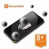 EFM ScreenSafe Screen Armour for Apple iPad 10.2 - Clear/ Black (EFSIFAE173CLE), 8 x more shatter resistance, scratch resistant screen protector