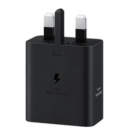 Samsung 25W GaN USB-C Fast Wall Charger - Black(EP-T2510NBEGAU), 1x USB-C, Supports up to 25W, Compact  Travel-Ready, 1 Year Warranty