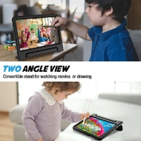 USP Samsung Galaxy Tab A9 (11 ft) Kid Friendly Case Black - Shockproof, Raised Edges, 180 degree Rotation, Portable  Lightweight, Perfect for Kid