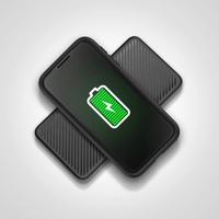 OtterBox Fast Charge Wireless Power Bank 15K mAh - Black (78-80640), Dual Ports (USB-C 18W & USB-A 18W), 10W Qi Wireless, 15cm USB-C Cable, Sleek