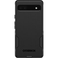 OtterBox Commuter Google Pixel 6a 5G (6.1') Case Black - (77-88019), Antimicrobial, DROP+ 3X Military Standard, Dual-Layer, Raised Edges, Port Covers