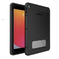OtterBox ResQ Apple iPad (10.2 inch) (9th 8th 7th Gen) Case with Hand Strap Black - (77-87751) Antimicrobial DROP Military Standard 2M WaterProof