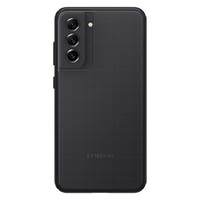 OtterBox React Samsung Galaxy S21 FE 5G (6.4') Case Black Crystal (Clear/Black) - (77-83981), Antimicrobial, DROP+ Military Standard, Raised Edges