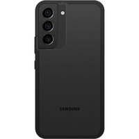 OtterBox React Samsung Galaxy S22 5G (6.1 inch) Case Black Crystal (Clear Black) - (77-86608)AntimicrobialDROP Military StandardRaised EdgesHard Case