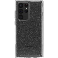 OtterBox Samsung Galaxy S22 Ultra Symmetry Series Clear Antimicrobial Case - Stardust 2.0 (77-86514), 3X Military Standard Drop Protection