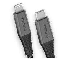 OtterBox Lightning to USB-C Fast Charge Premium Pro Cable (2M) - Black (78-80890) 3 AMPS (60W) MFi 30K Bend FlexBraided Apple iPhone iPad MacBook