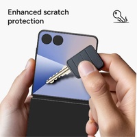 USP Samsung Galaxy Z Flip7 FE   Z Flip6 2.5D Tempered Glass Screen Protector Clear - Anti-Fingerprint, Smooth-Touch, Bubble-Free, Scratch Resistant
