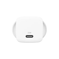 Belkin BoostCharge 25W USB-C PD 3.1 Cubic Wall Charger - White (WCA012auWH),Portable  Powerful,Apple,Samsung,MFI-Certified,CEW $2500,2 Years Warranty