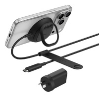 Belkin UltraCharge Magnetic Wireless Charger 25W With Qi2  36W Wall Charger - Black (WIA013auBK), Included USB-C Cable (2M), 2 Years Warranty