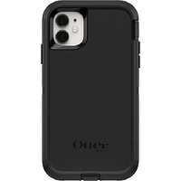 OtterBox Defender Apple iPhone 11 Case Black - (77-62457) DROP 4X Military Standard Multi-Layer Included Holster Raised Edges RuggedPort Covers