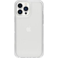 OtterBox Symmetry Clear Apple iPhone 13 Pro Max   iPhone 12 Pro Max Case Clear - (77-83505) Antimicrobial DROP 3X Military Standard Raised Edges