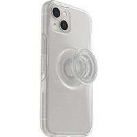 OtterBox Otter + Pop Symmetry Clear Apple iPhone 13 Case Stardust Pop (Clear Glitter) - (77-85395), Antimicrobial, DROP+ 3X Military Standard