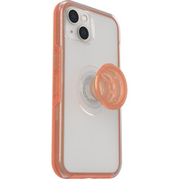 OtterBox Otter  Pop Symmetry Clear Apple iPhone 13 Case Melondramatic (Clear Orange) - (77-85392) Antimicrobial DROP 3X Military Standard