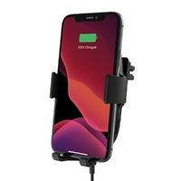 Belkin BOOST CHARGE Wireless Car Charger with Vent Mount 10W - Black(WIC001btBK),View in any orientation,case compatibility,Qi compatibility