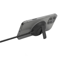 Belkin BoostCharge Pro Portable Wireless Charger Pad with MagSafe 15W - Black (WIA004auBK), Slim,Qi Compatible Fast Charger, Travel-Ready.2M Cable,2YR