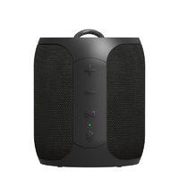 EFM Austin Mini Bluetooth Speaker - Charcoal Black (EFBSAMUL909PBL), 16W, LED Lights glow, IPX7 Waterproof, 8-10 hrs of playtime, Pair 2 Speakers