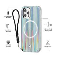 Case-Mate Apple iPhone 12 / iPhone 12 Pro Halo LuMee x Paris Hilton Case - Holographic (LM043704), Antimicrobial Case Protection, Strong protection