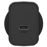 OtterBox USB-C Fast Charge Wall Charger (Type I) - 30W GaN - Black Shimmer (78-80485), Support USB Power Delivery 3.0 & PPS Technology