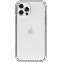 OtterBox Symmetry Clear Apple iPhone 12   iPhone 12 Pro Case Clear - (77-65422) Antimicrobial DROP 3X Military Standard Raised Edges Ultra-Sleek