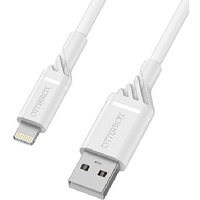 OtterBox Lightning to USB-A (2.0) Cable (2M) - White (78-52629) 3 AMPS (60W) MFi 3K Bend Flex 480Mbps Transfer Durable Apple iPhone iPad MacBook