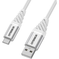 OtterBox USB-C to USB-A (2.0) Premium Cable (2M) - White (78-52668) 3 AMPS (60W) 10K BendSamsung GalaxyApple iPhoneiPadMacBookGoogleOPPONokia