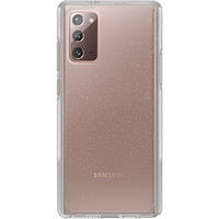 OtterBox Symmetry Clear Samsung Galaxy Note20 5G (6.7 inch) Case Stardust (Clear Glitter) - (77-65264) Antimicrobial DROP 3X Military Standard