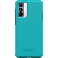 OtterBox Symmetry Samsung Galaxy S21+ 5G (6.7') Case Rock Candy Blue - (77-81197), Antimicrobial, DROP+ 3X Military Standard, Raised Edges