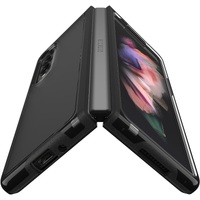 OtterBox Symmetry Flex Samsung Galaxy Z Fold3 5G (7.6 inch) Case Black Crystal (Clear Black) - (77-87371) Antimicrobial DROP 2X Military Standard