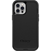 OtterBox Defender Apple iPhone 12 Pro Max Case Black - (77-65449), DROP+ 4X Military Standard, Multi-Layer, Included Holster, Raised Edges