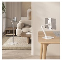 Brateck PAD39-02 SIMPLICITY UNIVERSAL PHONE TABLET TABLETOP STAND Compatible with most 4.7 inch~12.9 inch phones tablets and more devices (White)