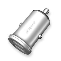 (LS) mbeat® Power Dot Pro Dual port 4.8A Rapid Car Charger - 24W/Metallic Design/Fast Charging Mobile Apple iPhone iPad Samsung Galaxy Hauwei HTC Goog