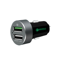 (LS) mbeat® QuickBoost USB 2.0 Dual Port Car Charger - Certified Qualcomm Quick Charge 2.0 technology /Fast Charging/Samsung Galaxy Note Apple iPhone