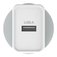 Verbatim USB Charger Single Port 2.4A - White Single Port Wall Charger