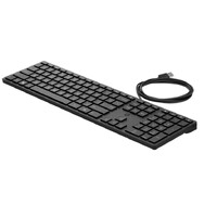 HP Wired 320K Full-Sized Keyboard - Compatible with Windows 10 Desktop PC Laptop Notebook USB Plug and Play Connectivity Easy Cleaning 1YR WTY