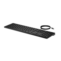 HP Wired 320K Full-Sized Keyboard - Compatible with Windows 10, Desktop PC, Laptop, Notebook USB Plug and Play Connectivity, Easy Cleaning 1YR WTY