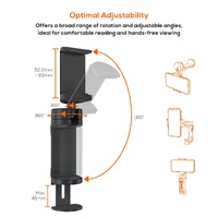 mbeat   Portable Travel Phone Holder Portable Design  360 degree Rotatable Base  Compact  Lightweight  Freestyle Adjustment