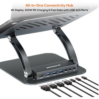 mbeat Stage P6 Laptop Stand with USB-C Dock