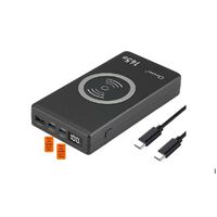 Oxhorn USB C PD Laptop Power Bank 145w 20000mAh 2 USB-C 1 USB-A  Wireless Charge PD3.0 QC4.0 for Macbook HPTablet. Smartphone Camera Save on plane