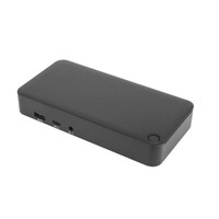 Targus Universal USB-C Dual Video 4K Docking Station with 65W Power Delivery Support 1x5K or 2x4K UHD 60Hz 2xHDMI2.0 USB-C 3xUSB-A GLAN Audio Combo