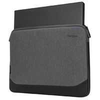 Targus 13-14 inch Cypress EcoSmart Sleeve Bag  for Laptop Notebook Tablet - Fits 13 inch 13.3 inch 14 inch Made with 3 Recycled Water Bottles - Grey