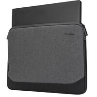 Targus 15.6 inch Cypress EcoSmart Sleeve for Laptop Notebook Tablet - Up to 15.6 inch Made with 5 Recycled Plastic Water Bottles - Grey