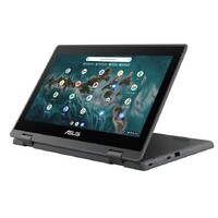 ASUS Chromebook Flip CR1 11.6 inch Touch Rugged Intel Celeron N4500 4GB 32GB Chrome OS Dual Camera Pen Stylus WiFi6 1YR Student 2 in 1 Convertible Lap